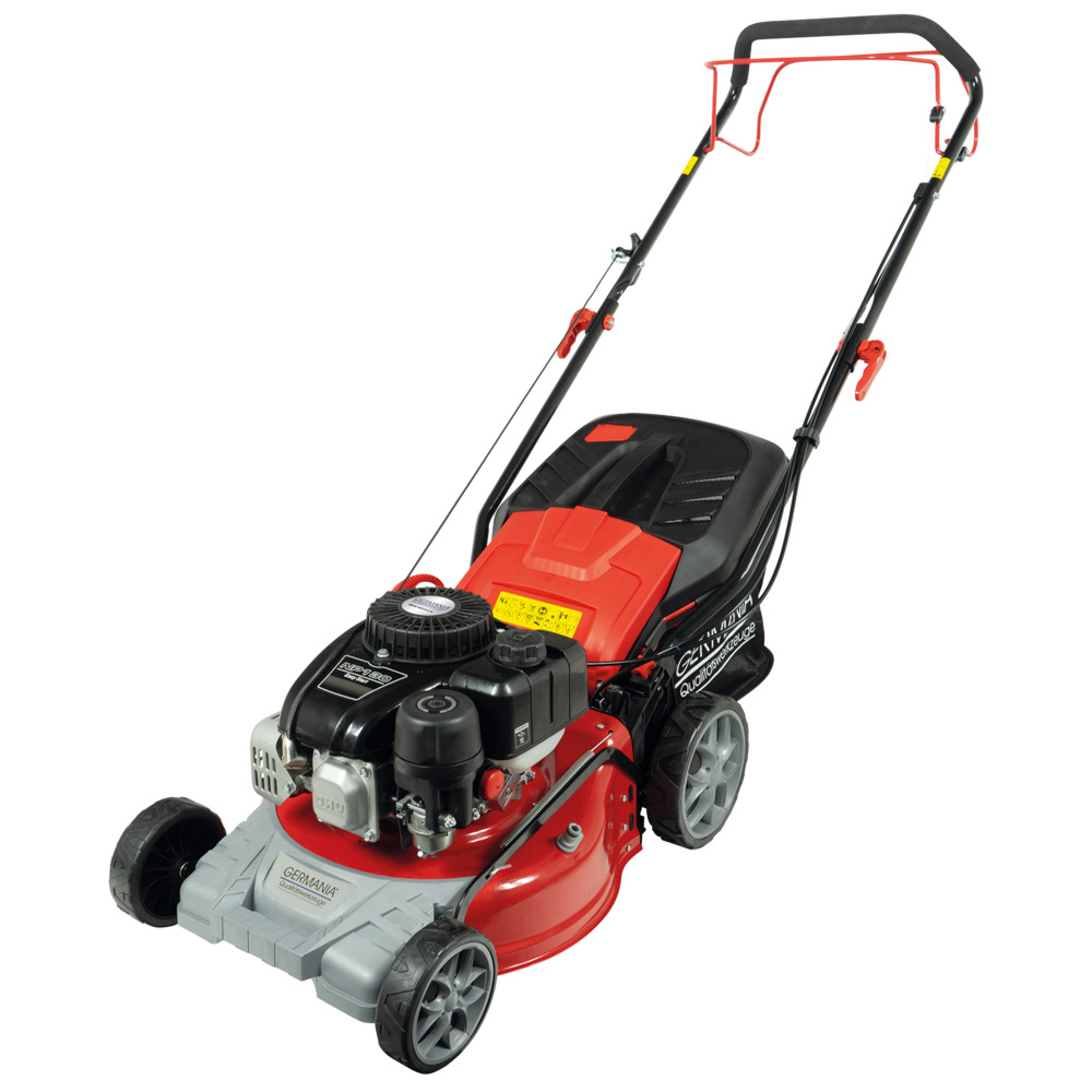 GERMANIA® Benzin Rasenmäher BRM 4213 A mit 3 PS und Hinterradantrieb