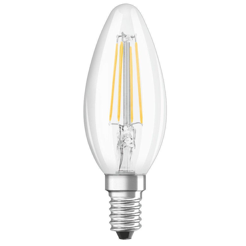 LED-Filament Lampe in Kerzenform klar mit E14-Sockel image number 0