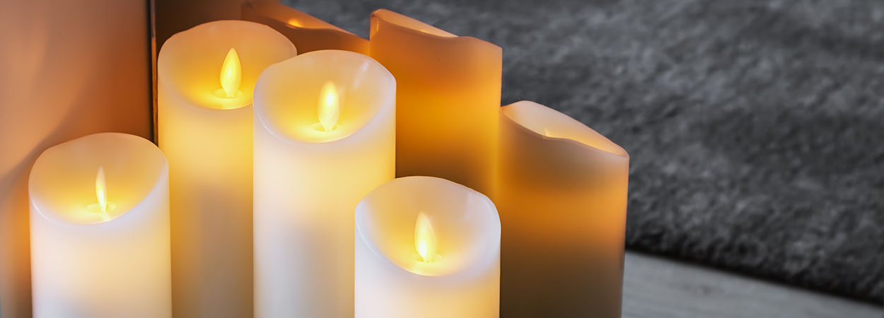  LED Echtwachskerzen 